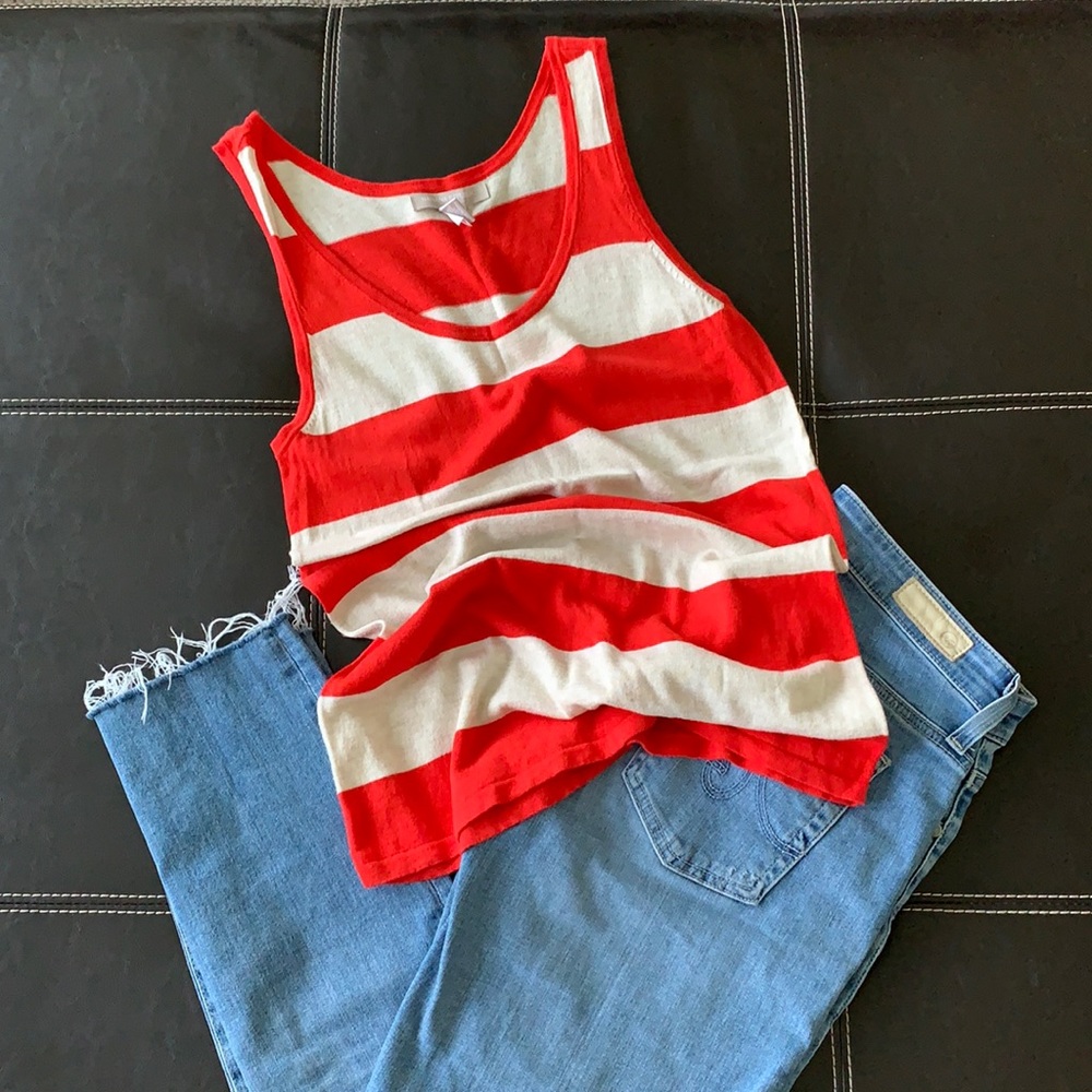 Banana Republic Striped Sweater Tank